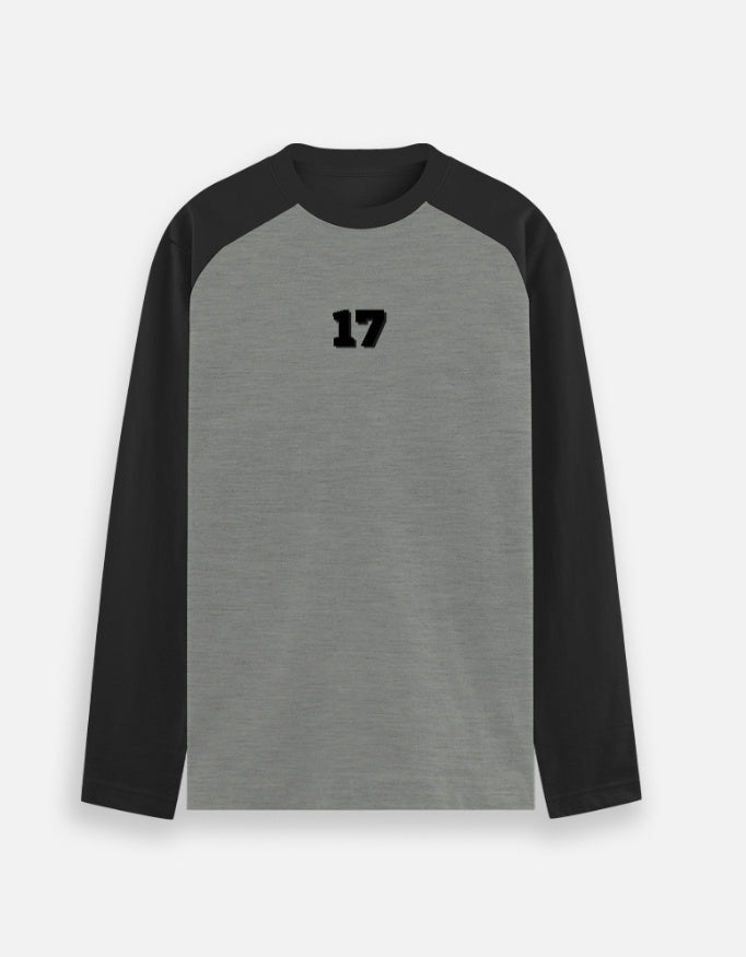 17 Raglan Spirit T-Shirt t-shirt cotton fabric heavyweight fabric graphic print printed design detail view by HAViT Apparel