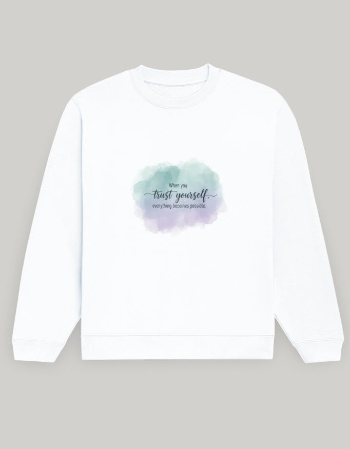 Unisex Sweatshirt regular fit cotton fabric heavyweight fabric detail view by HAViT Apparel