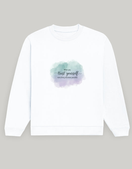 Unisex Sweatshirt regular fit cotton fabric heavyweight fabric detail view by HAViT Apparel