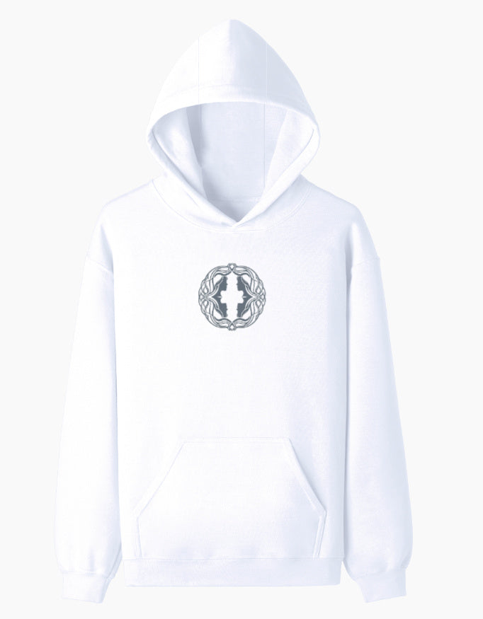 Reflections Pullover Hoodie hoodie regular fit cotton fabric heavyweight fabric detail view by HAViT Apparel