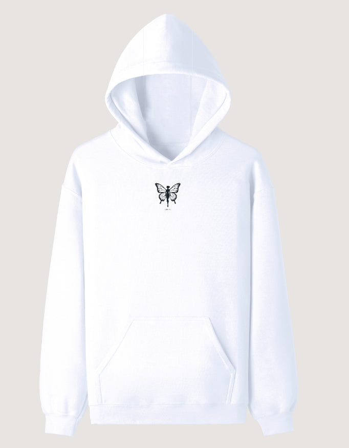 She Rises – Embroidered Pullover Hoodie hoodie regular fit cotton fabric heavyweight fabric detail view by HAViT Apparel