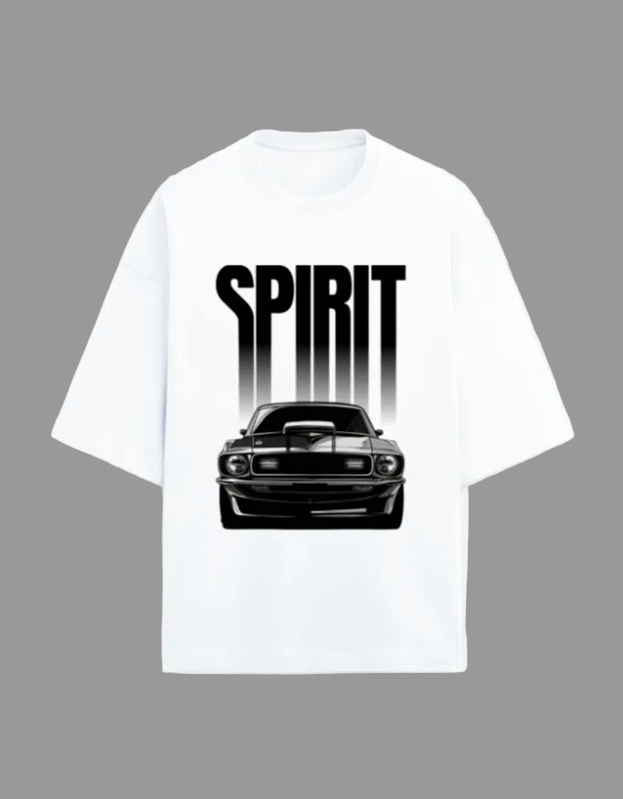 Midnight Sprint Oversized Terry Tshirt oversized fit cotton fabric heavyweight fabric graphic print detail view by HAViT Apparel