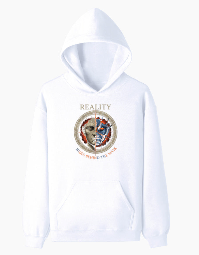 The Hidden Self Pullover Hoodie hoodie regular fit cotton fabric heavyweight fabric detail view by HAViT Apparel