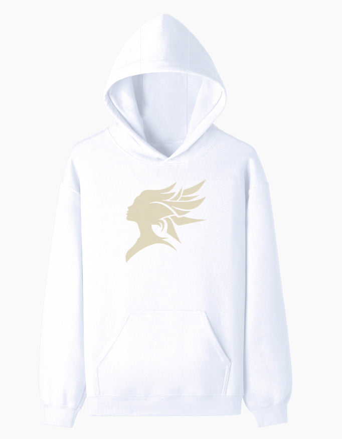 Ethereal Muse- Pullover Hoodie hoodie regular fit cotton fabric heavyweight fabric detail view by HAViT Apparel