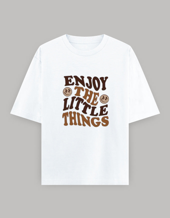 Mindful Living Oversized Cotton T-Shirt t-shirt oversized fit cotton fabric heavyweight fabric printed design detail view by HAViT Apparel