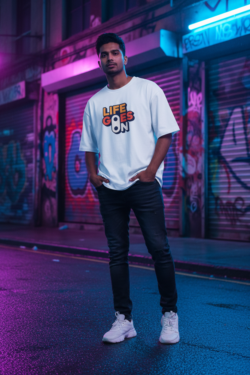 Life Goes On – Oversized Standard T-Shirt