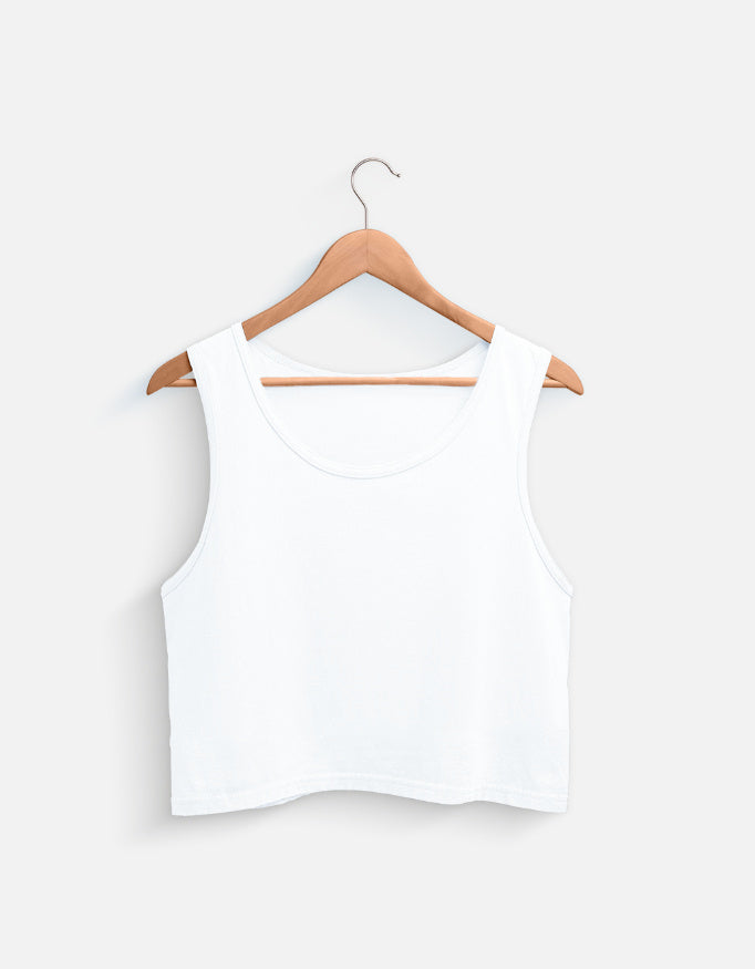 Crop Tank regular fit cotton fabric heavyweight fabric detail view by HAViT Apparel