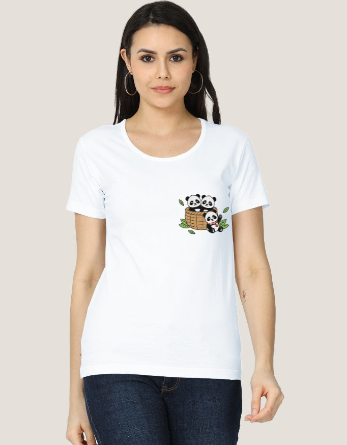 Women's Classic T-Shirt regular fit cotton fabric heavyweight fabric detail view by HAViT Apparel