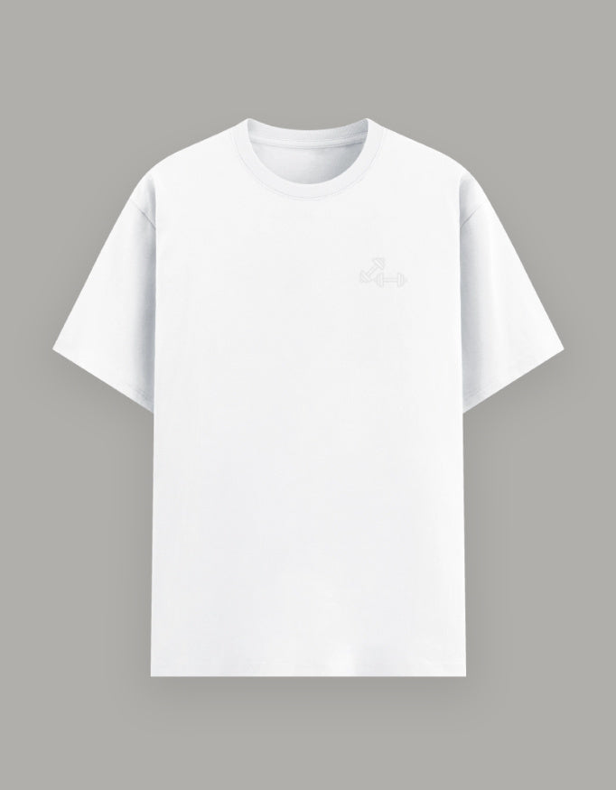 Pretty Strong Basic Tee t-shirt cotton fabric detail view by HAViT Apparel