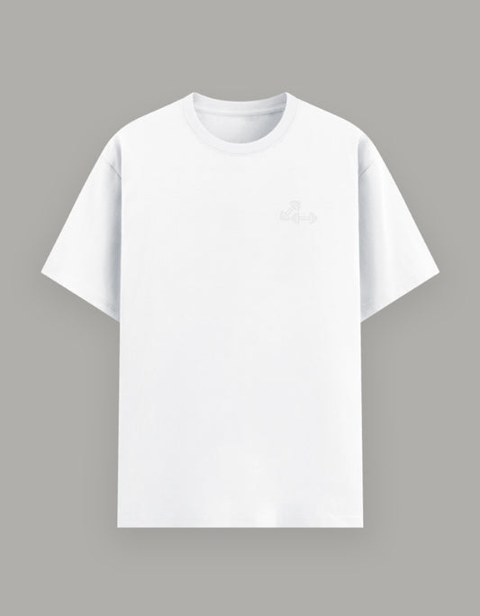 Pretty Strong Basic Tee t-shirt cotton fabric detail view by HAViT Apparel