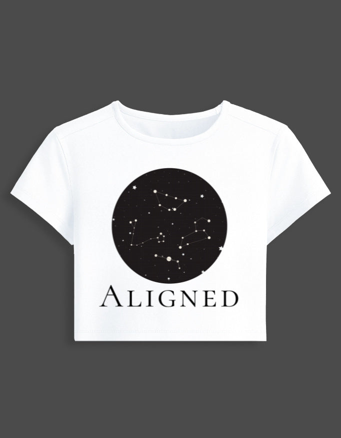 Stargazer Baby Tee cotton fabric heavyweight fabric detail view by HAViT Apparel