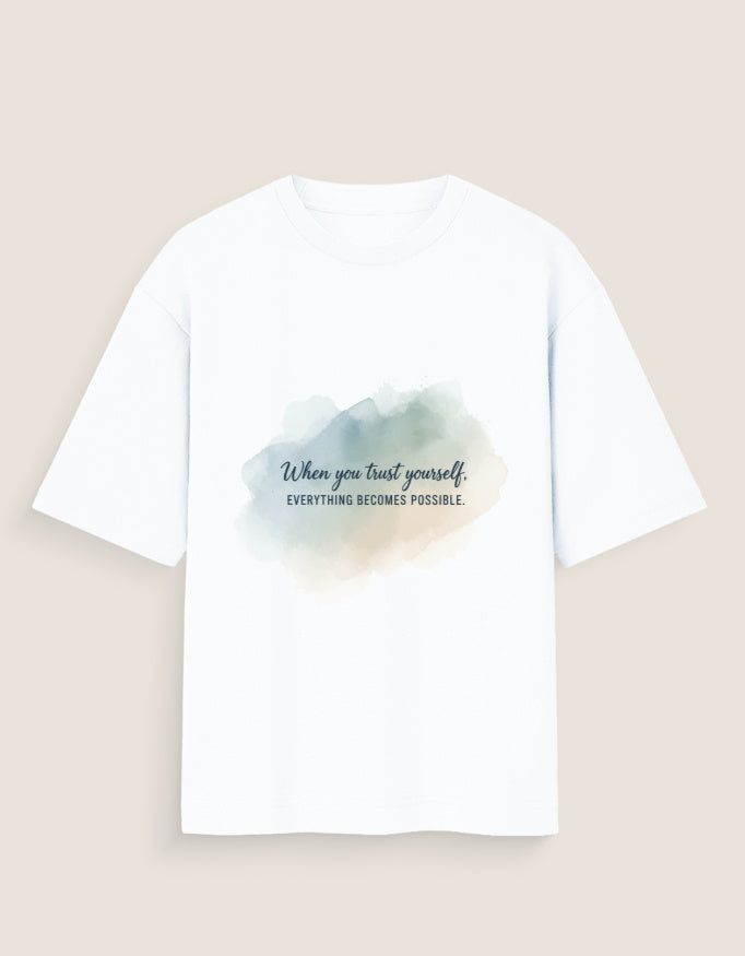 Unisex Oversized Standard T-Shirt oversized fit cotton fabric heavyweight fabric detail view by HAViT Apparel