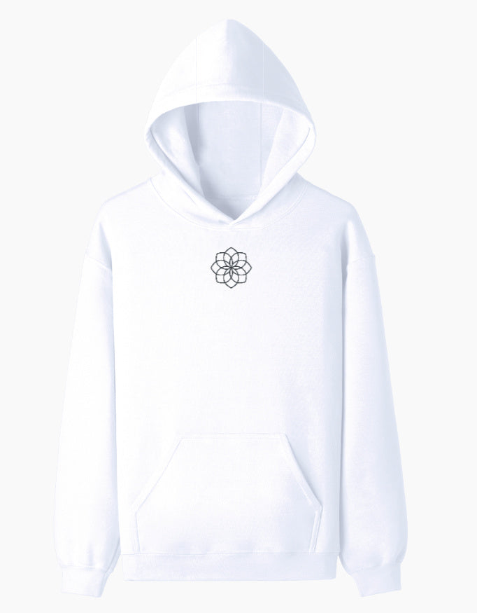 Centered Soul Pullover Hoodie hoodie regular fit cotton fabric heavyweight fabric detail view by HAViT Apparel