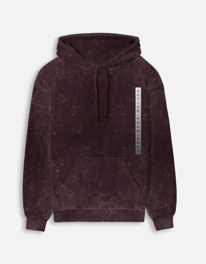 Acid Wash Oversized Hoodie – 300 GSM Heavyweight Cotton hoodie oversized fit acid washed cotton fabric heavyweight fabric detail view by HAViT Apparel