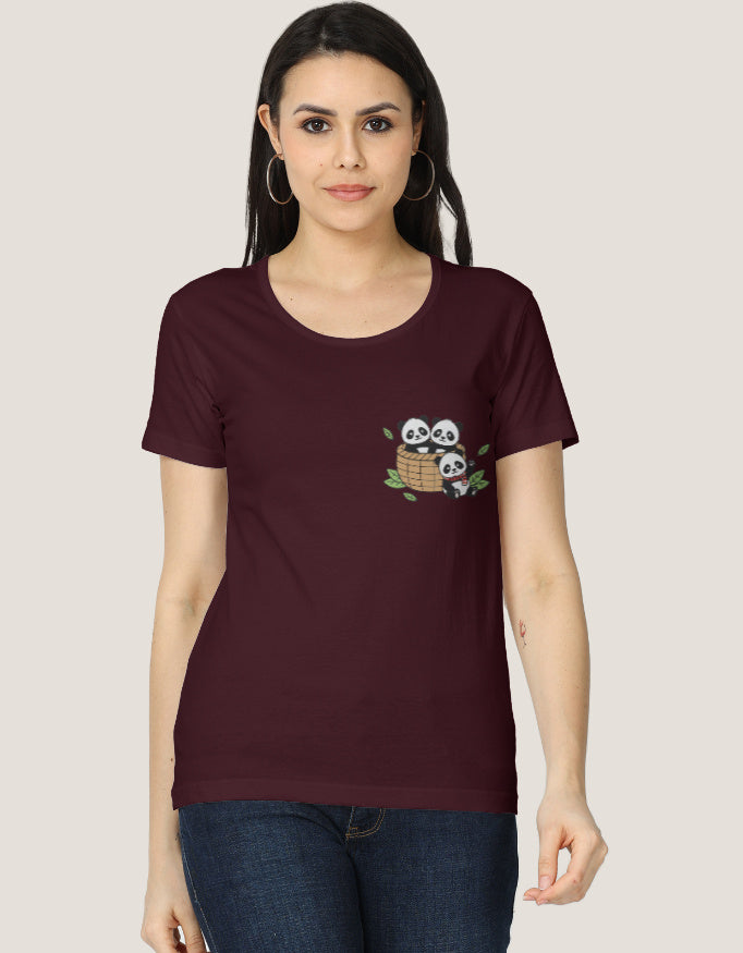 Women's Classic T-Shirt regular fit cotton fabric heavyweight fabric detail view by HAViT Apparel