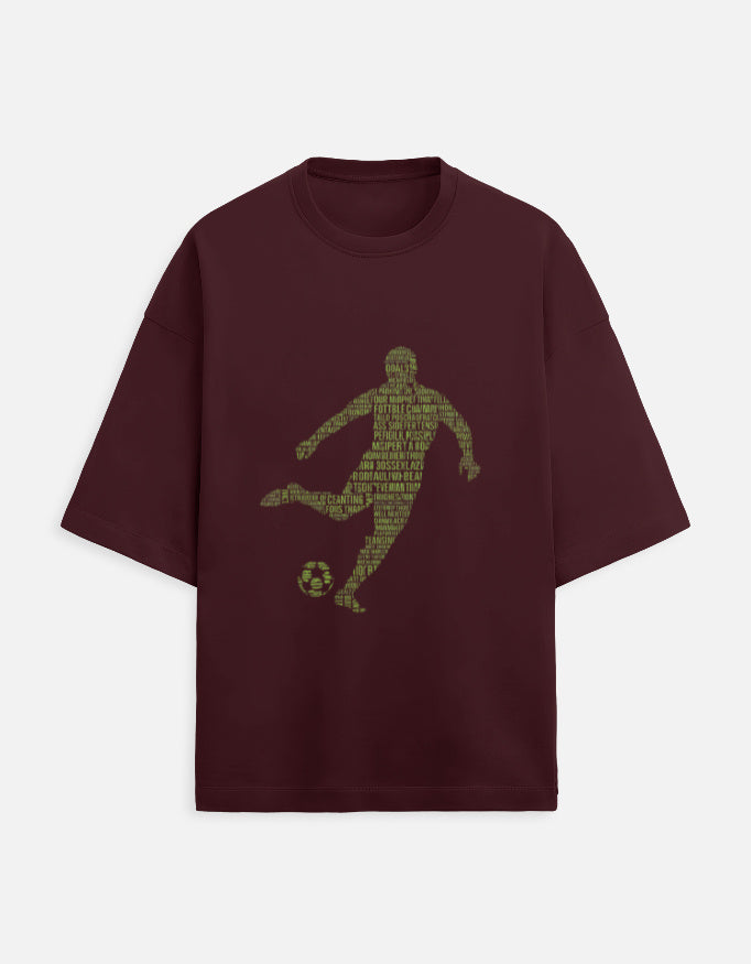 Unisex Terry Oversized Tee oversized fit cotton fabric heavyweight fabric detail view by HAViT Apparel