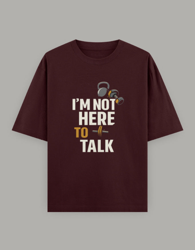 Silent Grind Oversized Tee t-shirt oversized fit graphic print detail view by HAViT Apparel