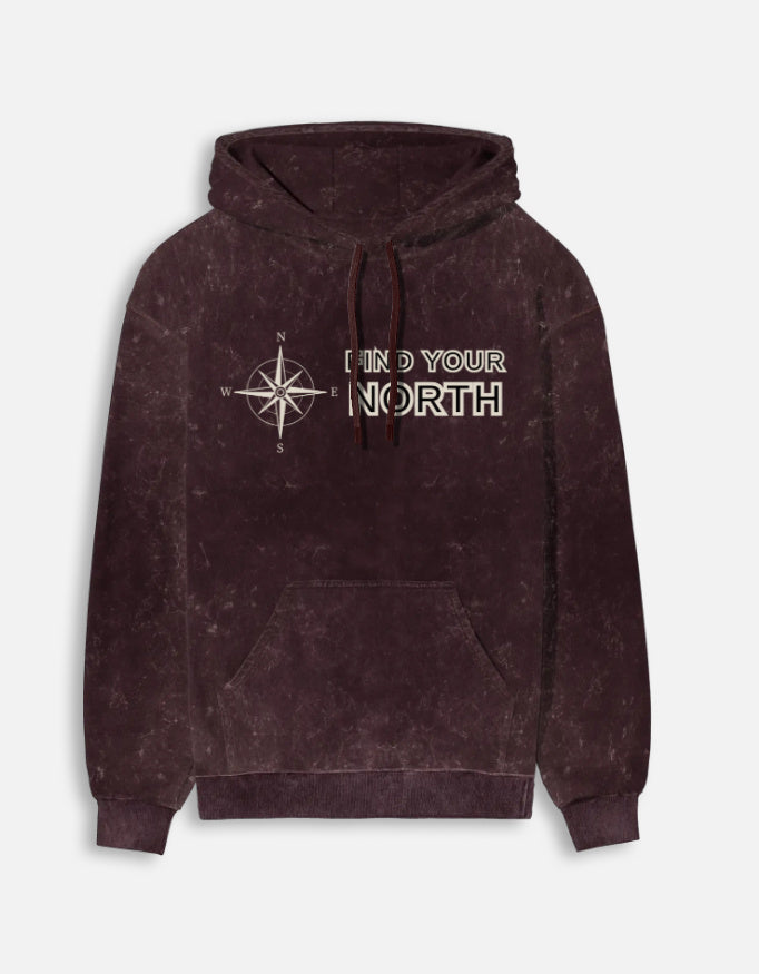 Pure Cotton Women's Stone Wash Hoodie hoodie acid washed cotton fabric heavyweight fabric detail view by HAViT Apparel