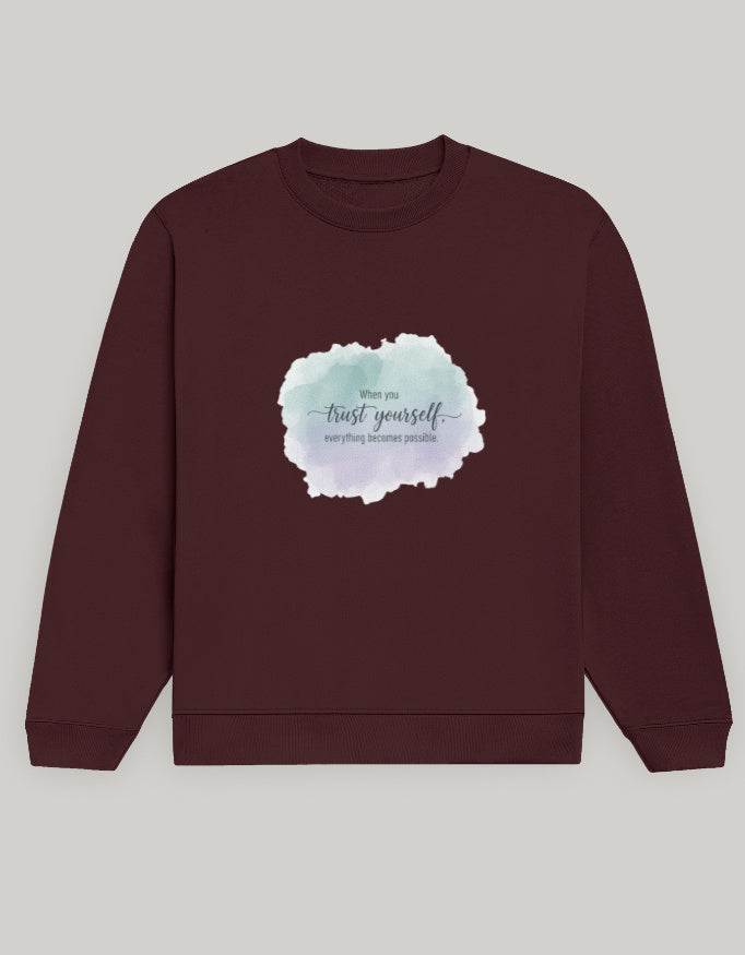 Unisex Sweatshirt regular fit cotton fabric heavyweight fabric detail view by HAViT Apparel