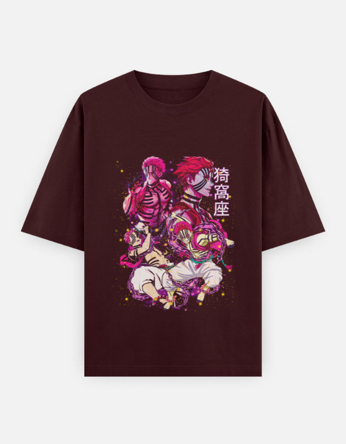 Anime Oversized Classic T-Shirt t-shirt oversized fit cotton fabric heavyweight fabric detail view by HAViT Apparel
