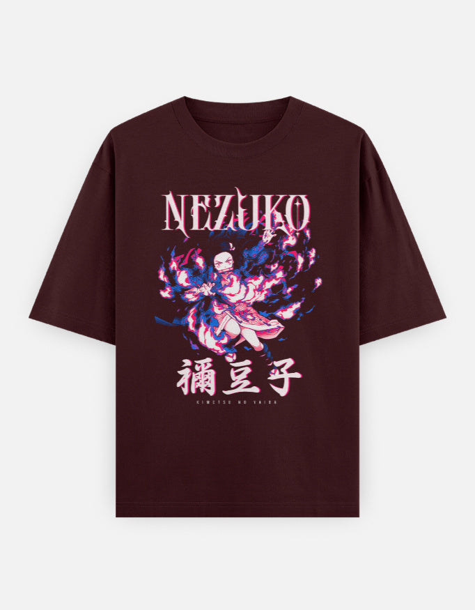 Anime Oversized Classic T-Shirt t-shirt oversized fit cotton fabric heavyweight fabric detail view by HAViT Apparel