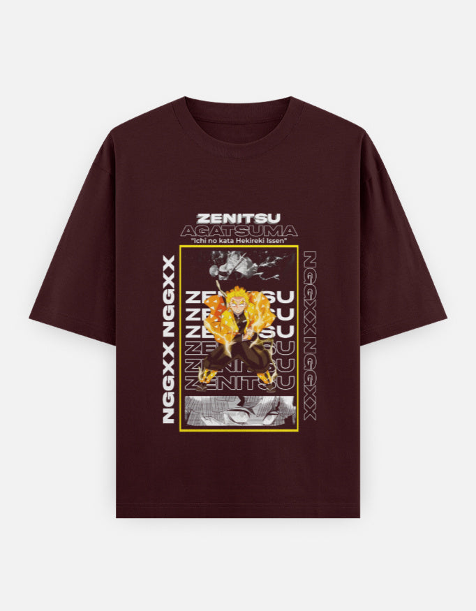 Anime Oversized Classic T-Shirt t-shirt oversized fit cotton fabric heavyweight fabric detail view by HAViT Apparel