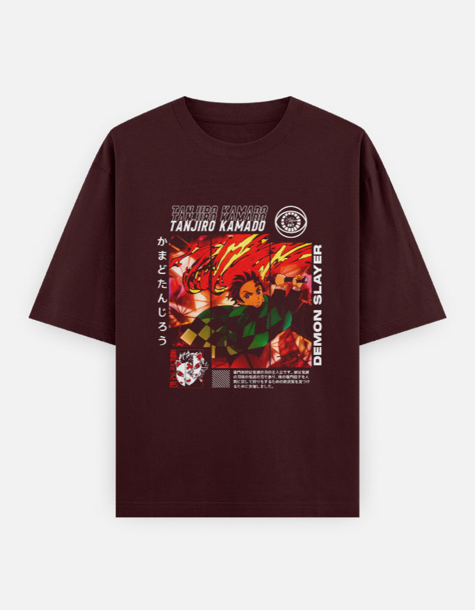 Anime Oversized Classic T-Shirt t-shirt oversized fit cotton fabric heavyweight fabric detail view by HAViT Apparel