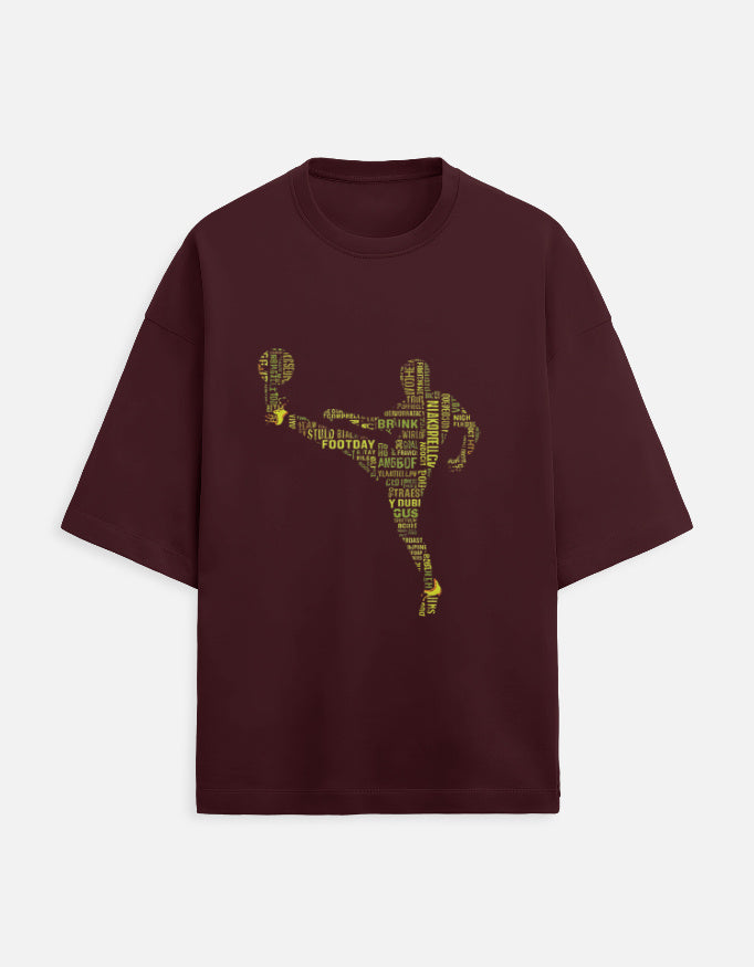 Unisex Terry Oversized Tee oversized fit cotton fabric heavyweight fabric detail view by HAViT Apparel