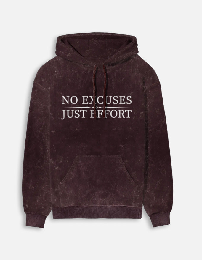 Heavyweight Acid Wash Men's Hoodie hoodie oversized fit acid washed cotton fabric heavyweight fabric detail view by HAViT Apparel