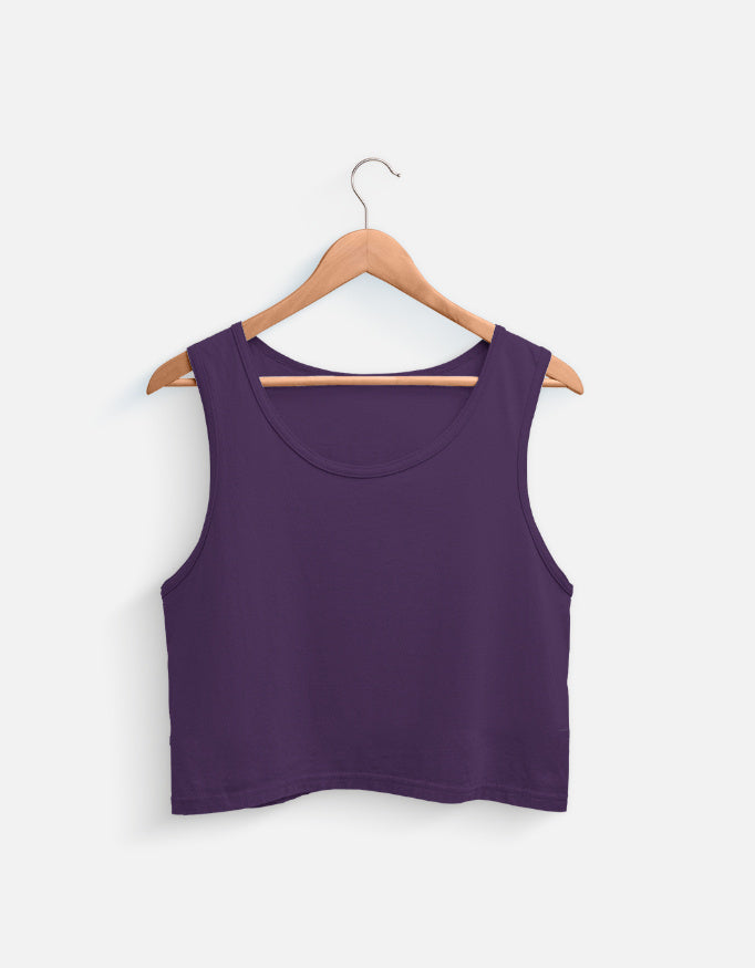 Crop Tank regular fit cotton fabric heavyweight fabric detail view by HAViT Apparel
