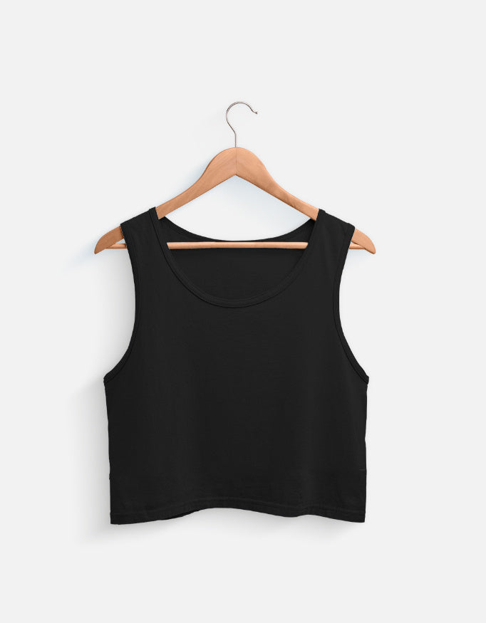 Crop Tank regular fit cotton fabric heavyweight fabric detail view by HAViT Apparel