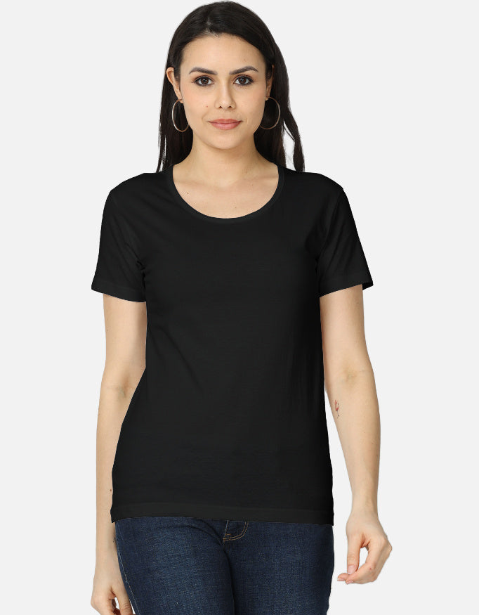 Women's Classic T-Shirt regular fit cotton fabric heavyweight fabric detail view by HAViT Apparel