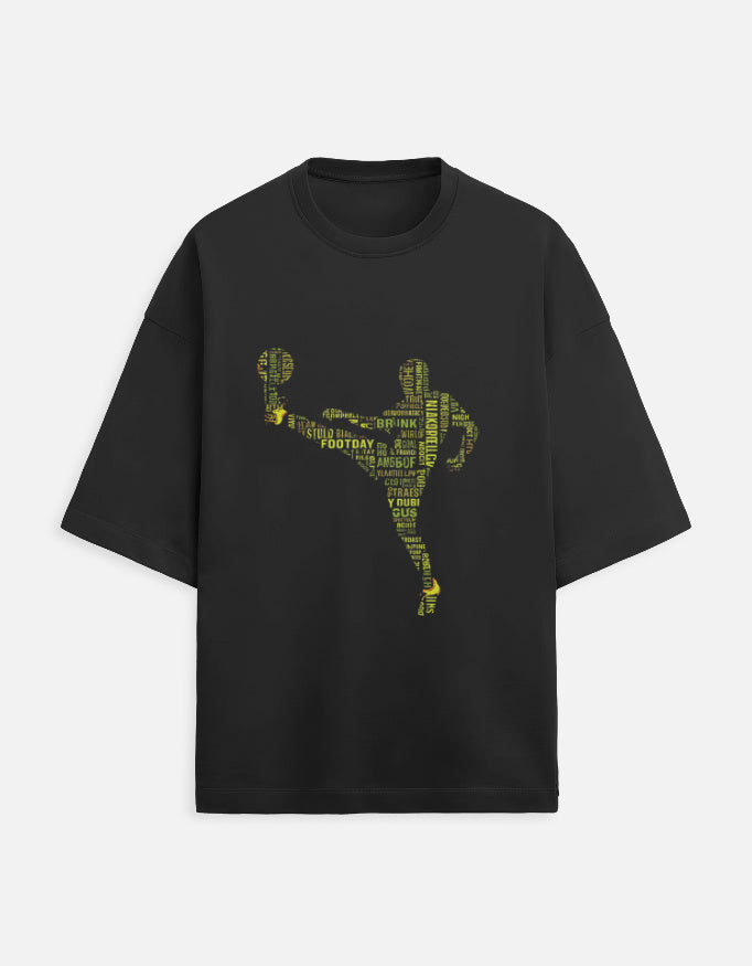 Unisex Terry Oversized Tee oversized fit cotton fabric heavyweight fabric detail view by HAViT Apparel