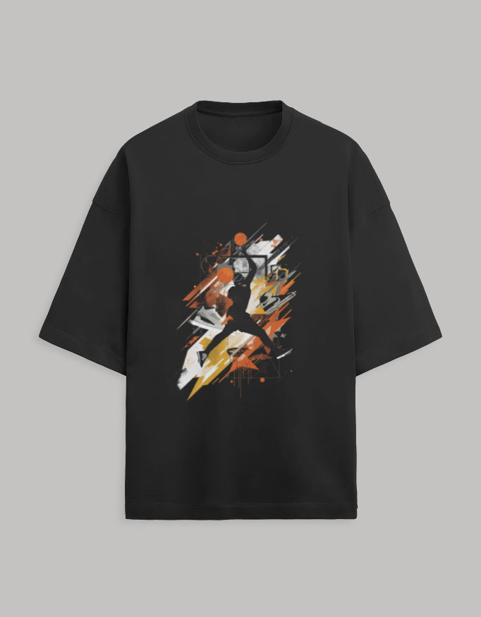 Terry Oversized Tee oversized fit cotton fabric heavyweight fabric detail view by HAViT Apparel