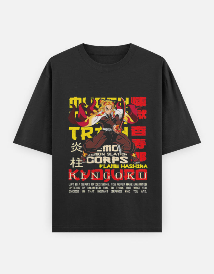 Anime Oversized Classic T-Shirt t-shirt oversized fit cotton fabric heavyweight fabric detail view by HAViT Apparel
