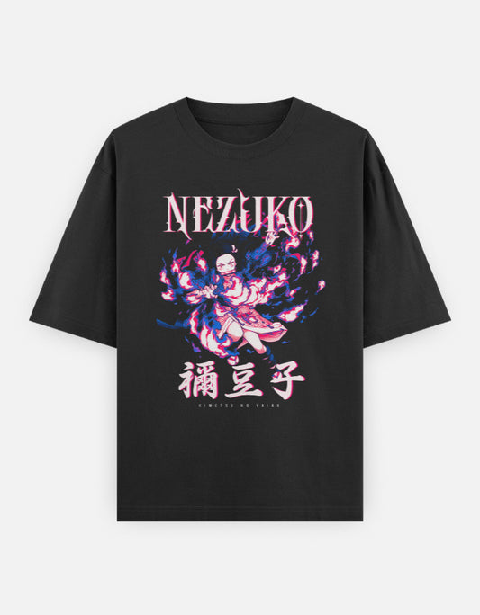 Anime Oversized Classic T-Shirt t-shirt oversized fit cotton fabric heavyweight fabric detail view by HAViT Apparel
