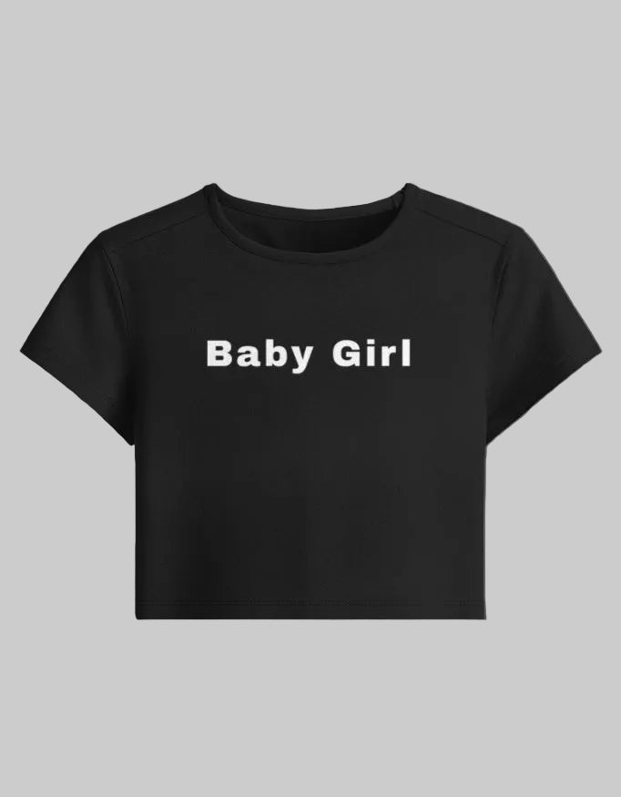Baby Girl Baby Tee – Soft Girl Essential cotton fabric heavyweight fabric detail view by HAViT Apparel