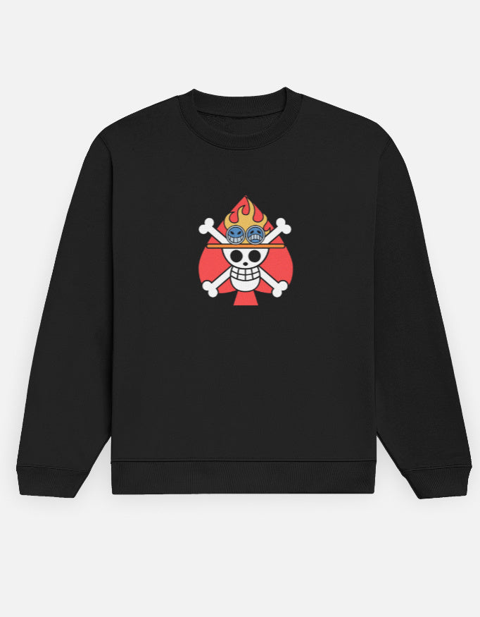 Anime Sweatshirt regular fit cotton fabric heavyweight fabric detail view by HAViT Apparel