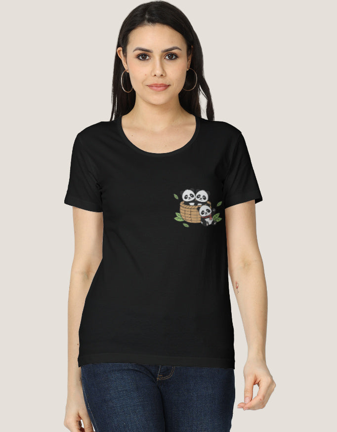 Women's Classic T-Shirt regular fit cotton fabric heavyweight fabric detail view by HAViT Apparel