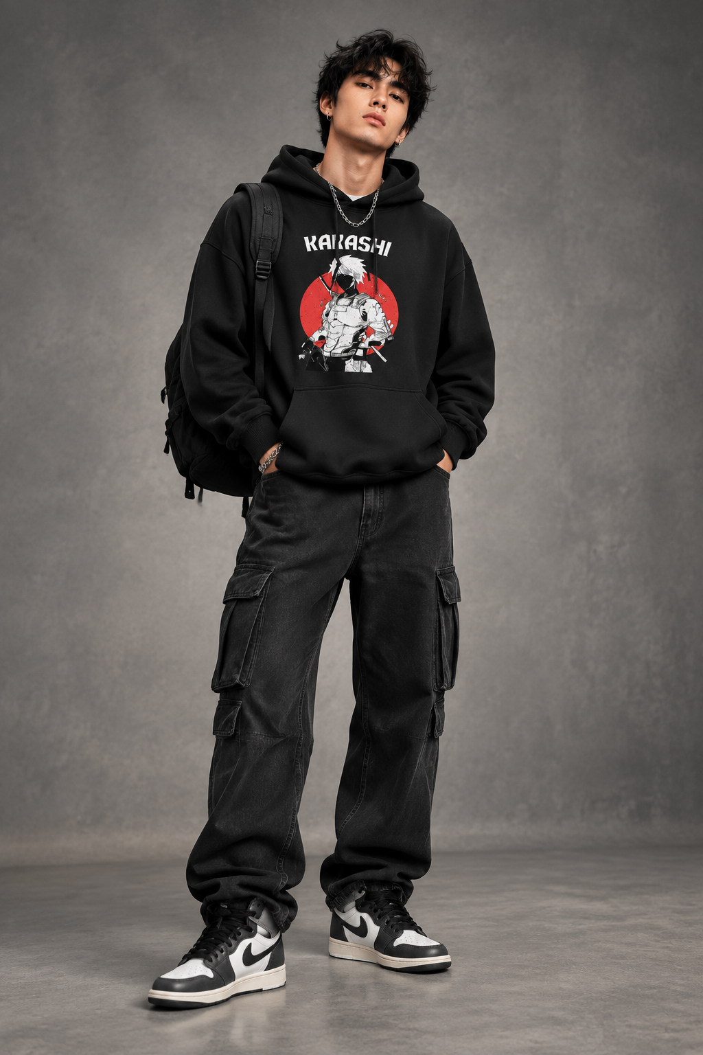 Kakashi of the Sharingan Oversized Hoodie