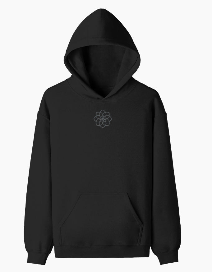 Centered Soul Pullover Hoodie hoodie regular fit cotton fabric heavyweight fabric detail view by HAViT Apparel