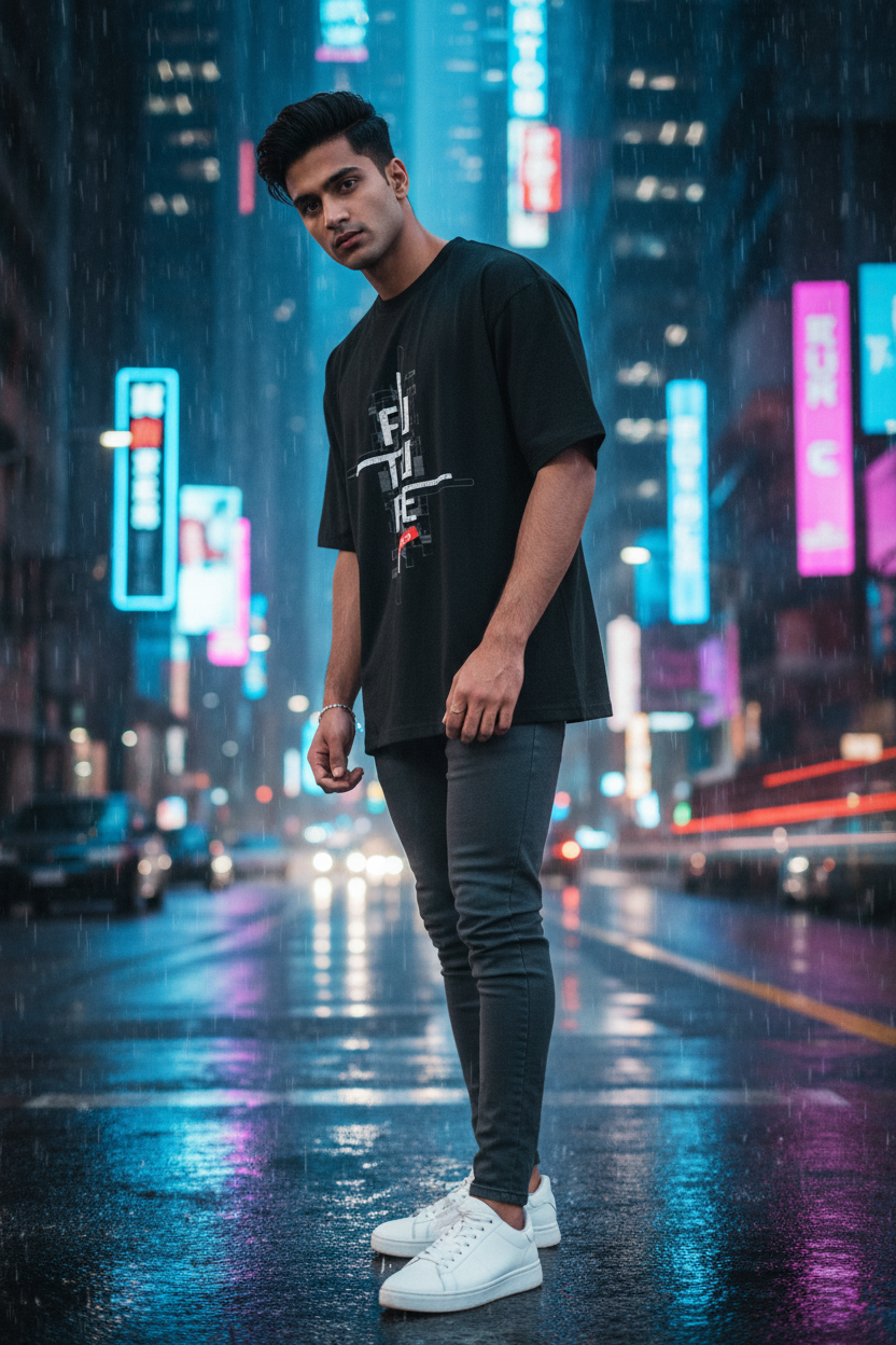 Future Is Now – Oversized Statement Tee