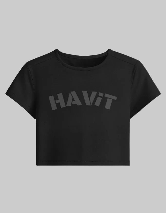 HAViT Baby Tee cotton fabric heavyweight fabric detail view by HAViT Apparel