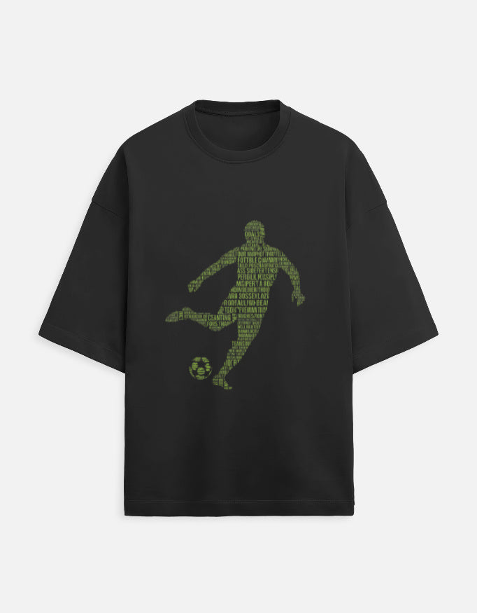 Unisex Terry Oversized Tee oversized fit cotton fabric heavyweight fabric detail view by HAViT Apparel
