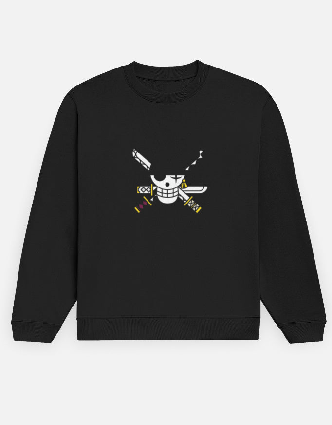 Anime Sweatshirt regular fit cotton fabric heavyweight fabric detail view by HAViT Apparel