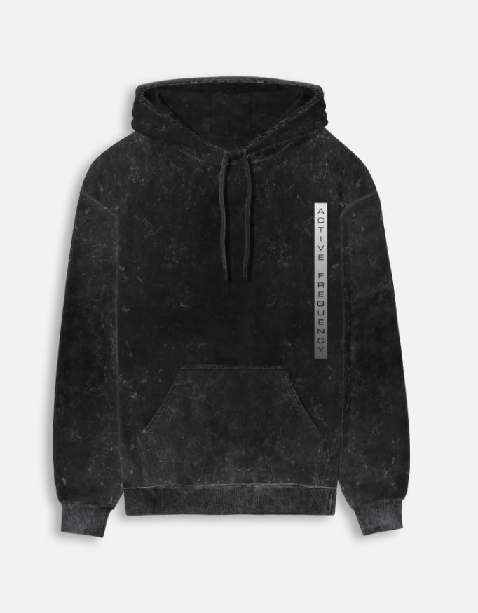 Acid Wash Oversized Hoodie – 300 GSM Heavyweight Cotton hoodie oversized fit acid washed cotton fabric heavyweight fabric detail view by HAViT Apparel