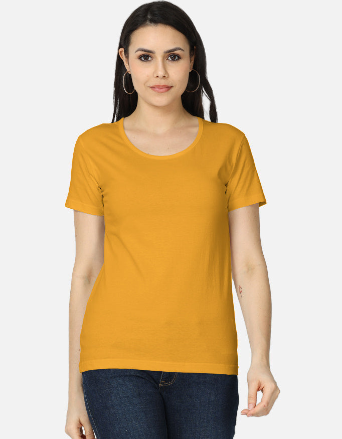 Women's Classic T-Shirt regular fit cotton fabric heavyweight fabric detail view by HAViT Apparel