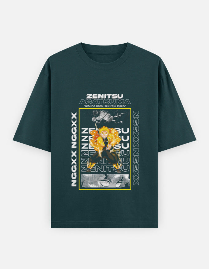 Anime Oversized Classic T-Shirt t-shirt oversized fit cotton fabric heavyweight fabric detail view by HAViT Apparel