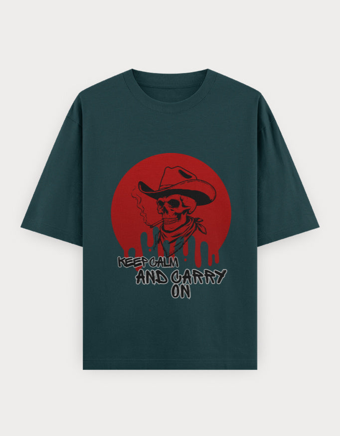 Unisex Oversized Classic T-Shirt oversized fit cotton fabric heavyweight fabric detail view by HAViT Apparel