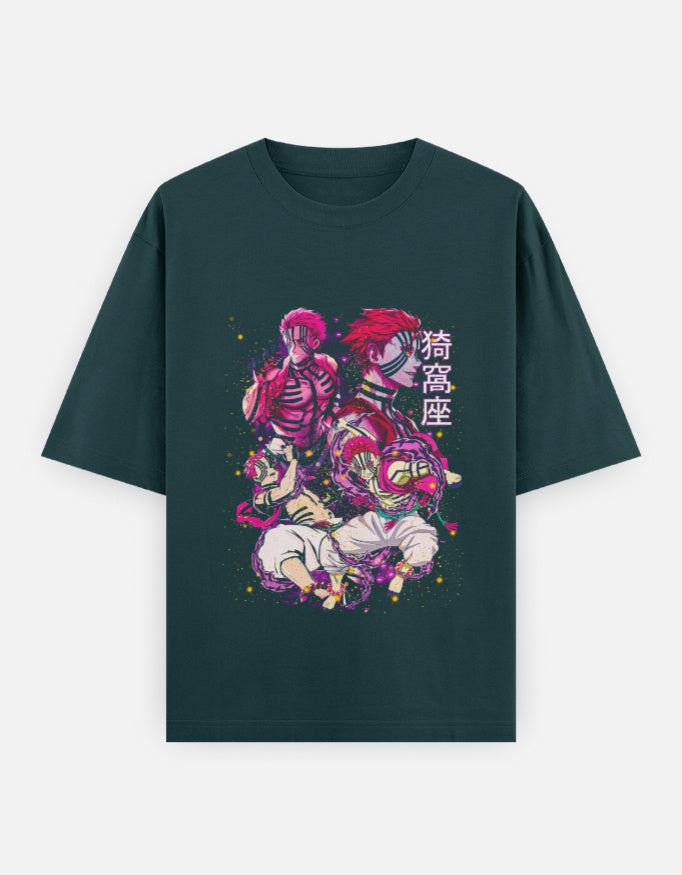 Anime Oversized Classic T-Shirt t-shirt oversized fit cotton fabric heavyweight fabric detail view by HAViT Apparel